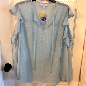 NWT Light Blue Libby Edelman Top